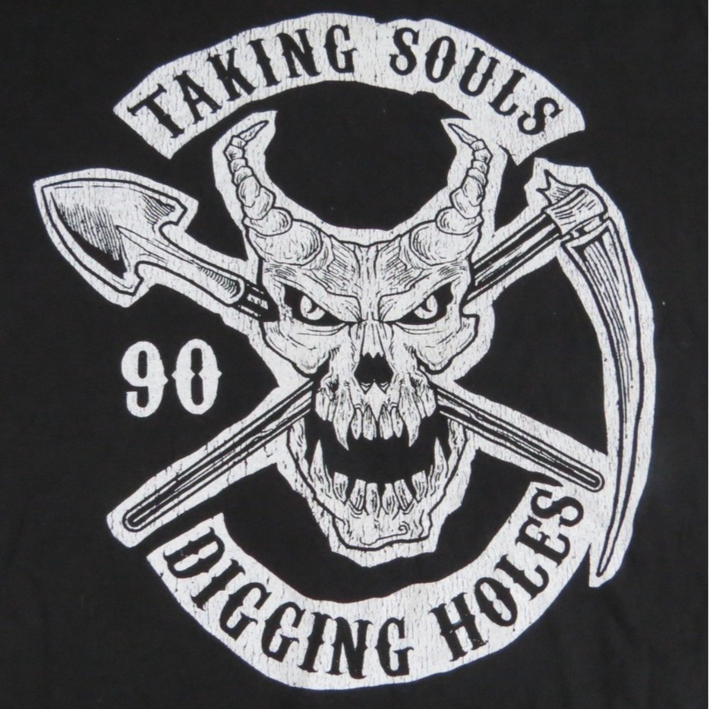 WWE The Undertaker Taking Souls Digging Holes Graphic Tee Shirt Men L Black Crew